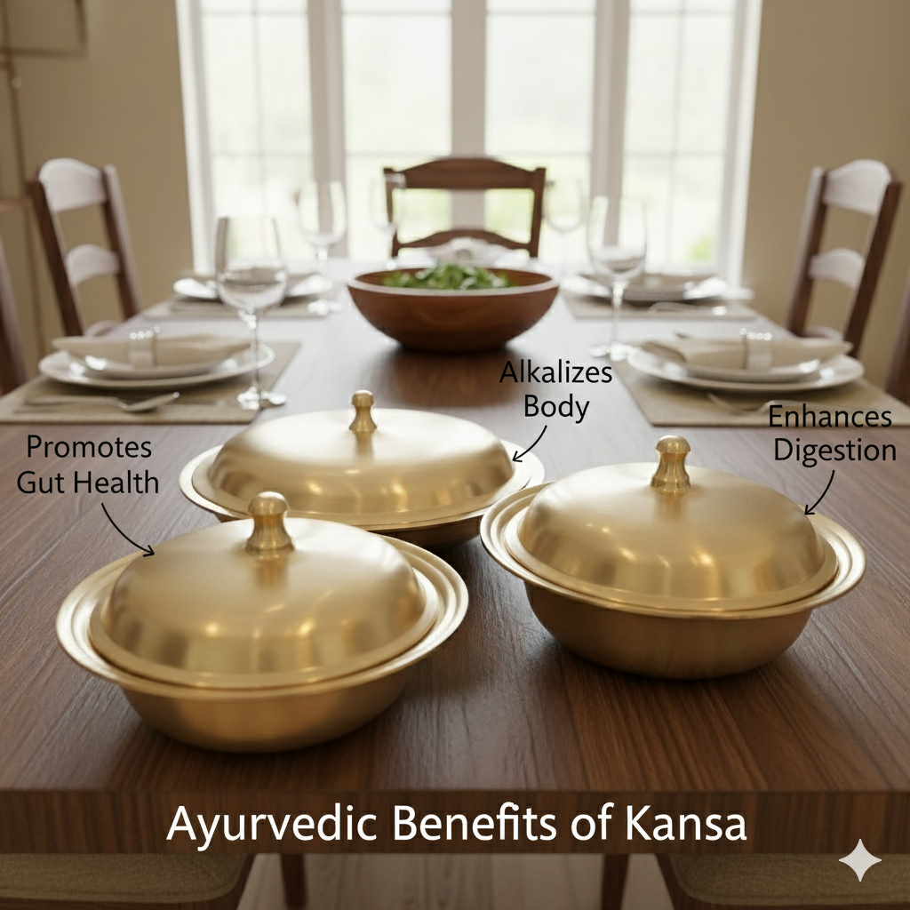 Amritam - Kansa Set of 3 Bowls