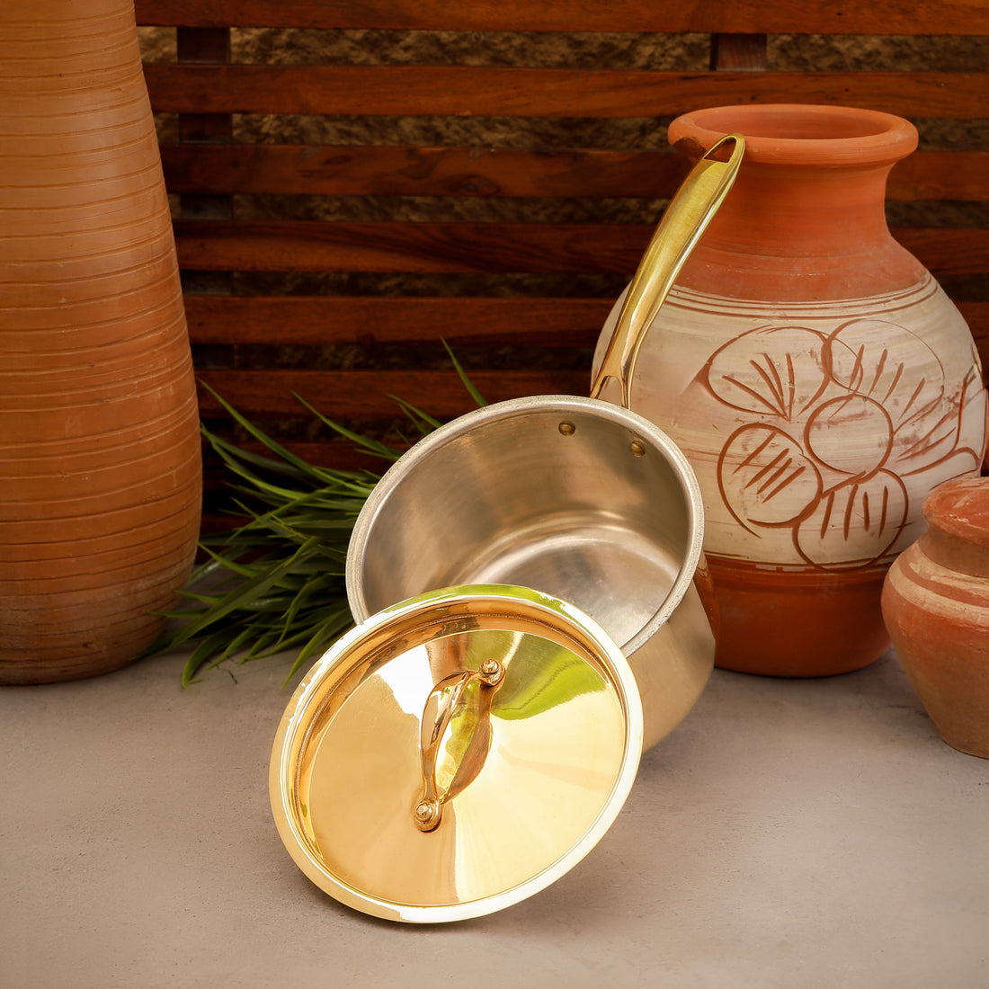 Plain Brass Saucepan | Non Toxic | Sustainable Kitchenware