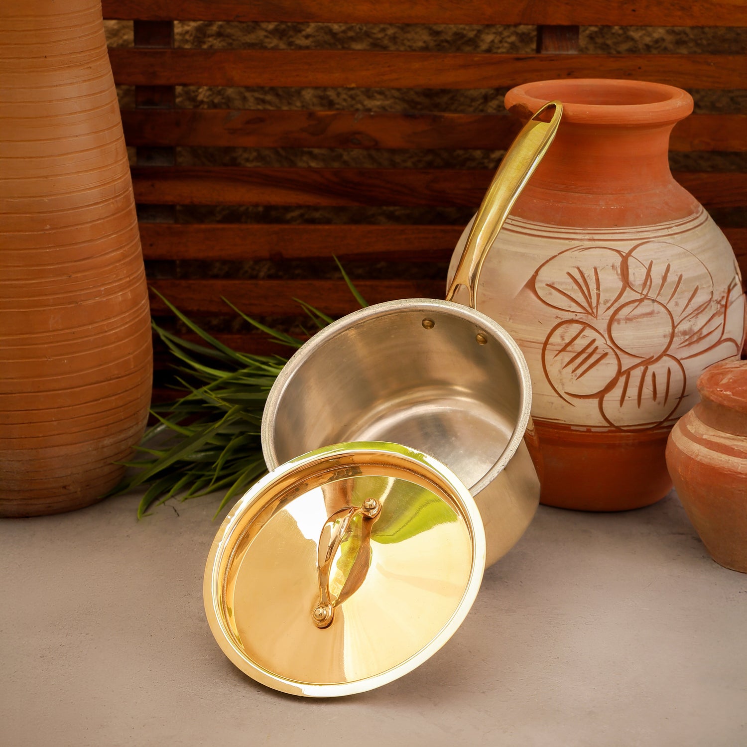 Plain Brass Saucepan | Non Toxic | Sustainable Kitchenware