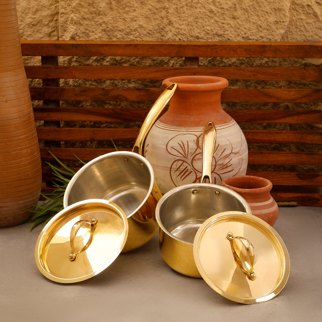 Plain Brass Saucepan | Non Toxic | Sustainable Kitchenware