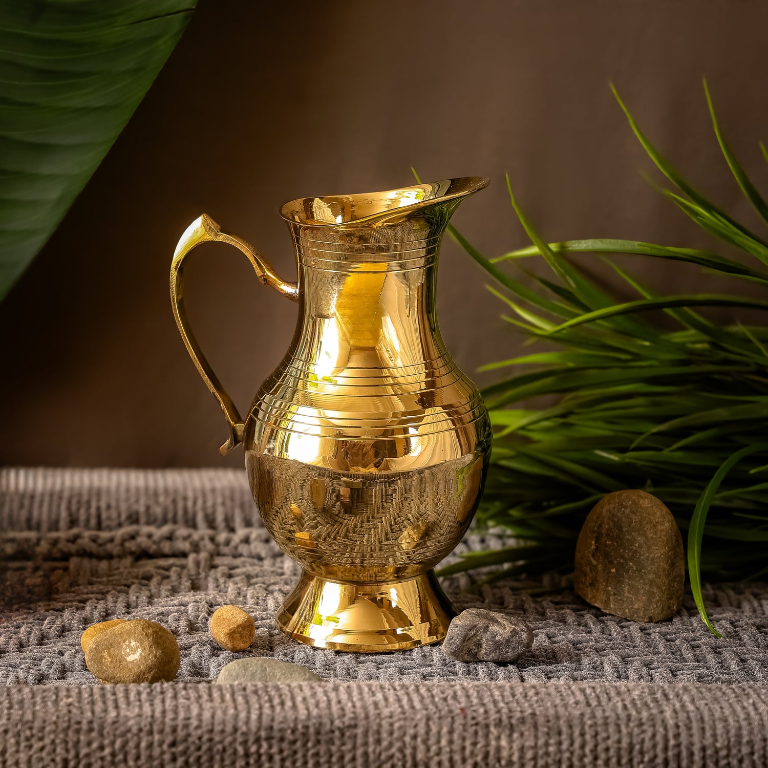Brass Jug | Toxin-Free | Naturally Antimicrobial | Handcrafted