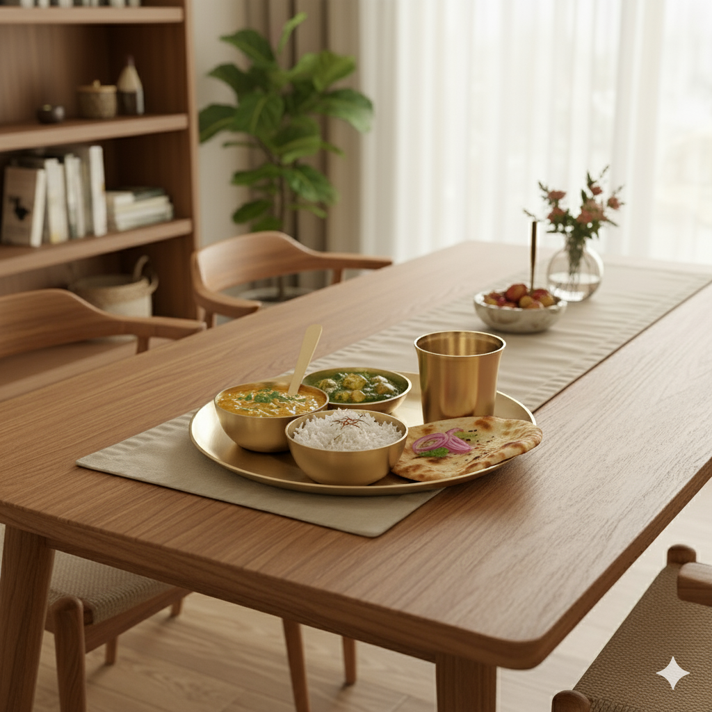 Nirvana -  6 Pcs Set of Kansa Utensils