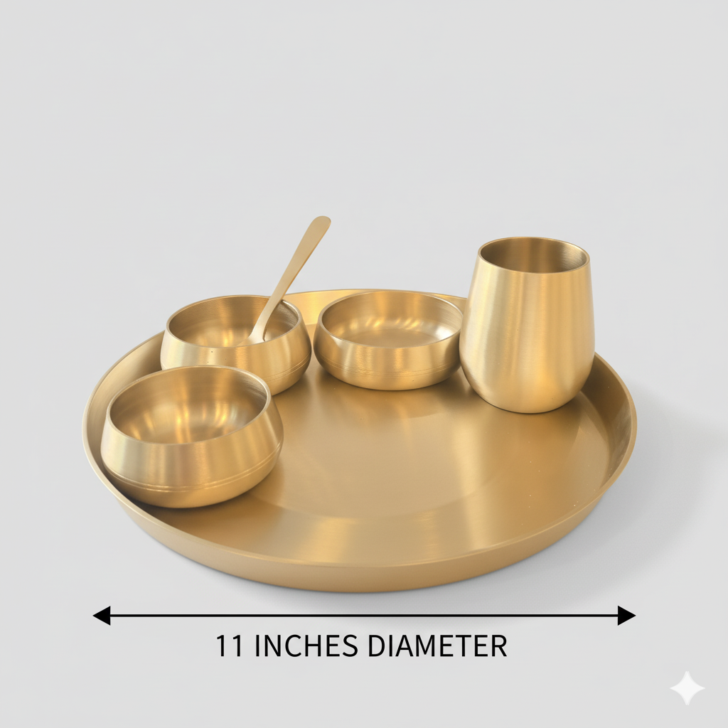 Bandagi -  6 Pcs Set of Kansa Utensils