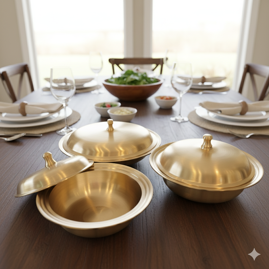 Amritam - Kansa Set of 3 Bowls