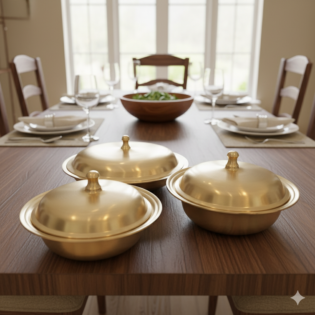 Amritam - Kansa Set of 3 Bowls