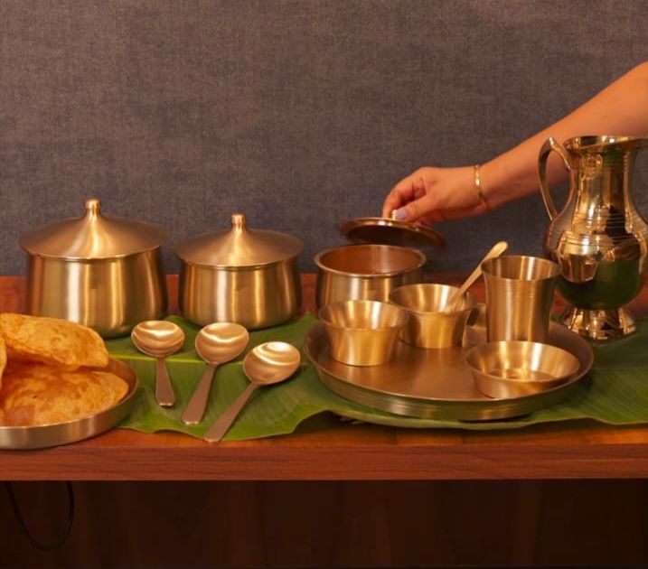 Kansa dinner set-43 pieces